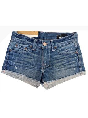 William Rast Ryder Denim Shorts 23 Medium Wash Retro Western Travel